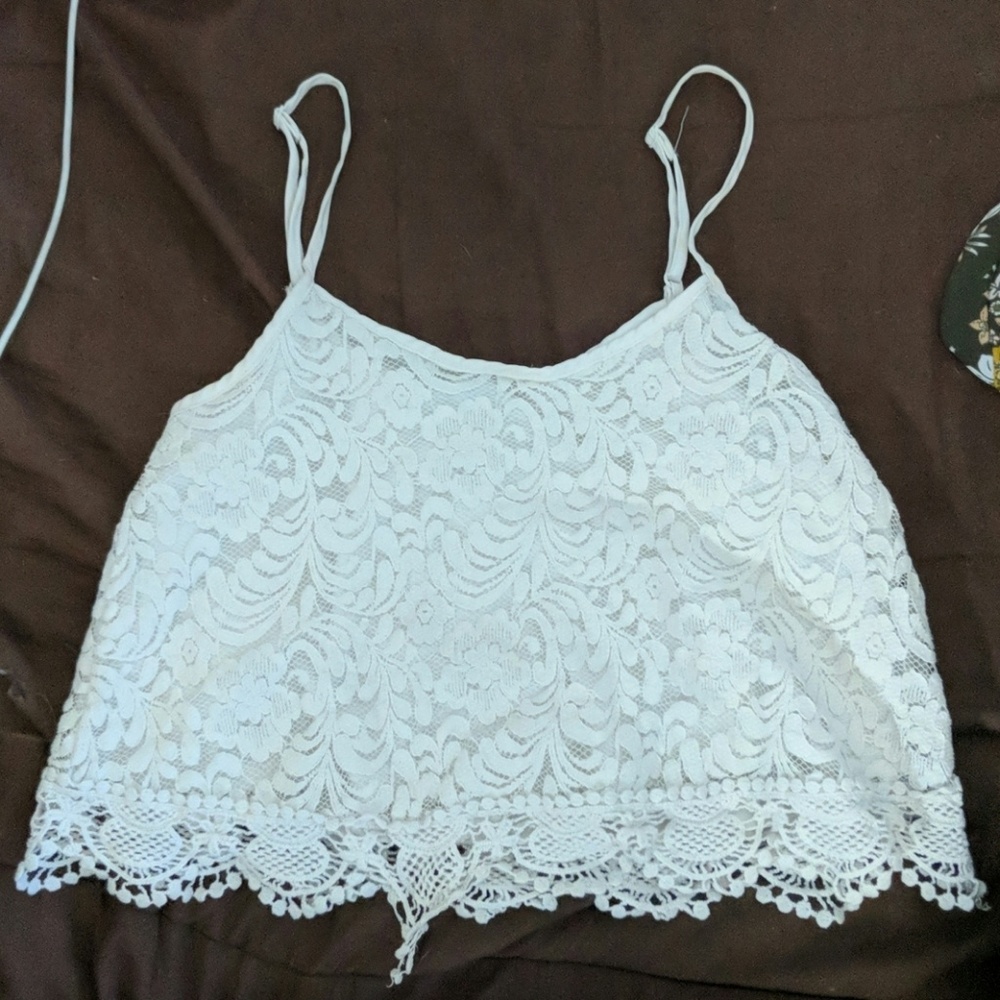 Lace crop top